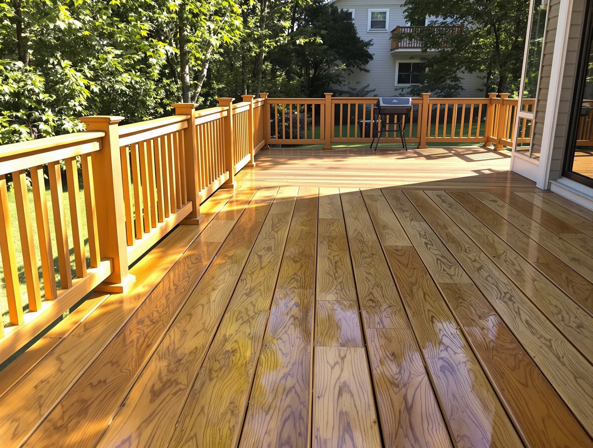 After — Bethpage split — heavy canopy, north-side mildew